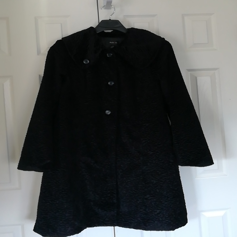 Faux fur coat